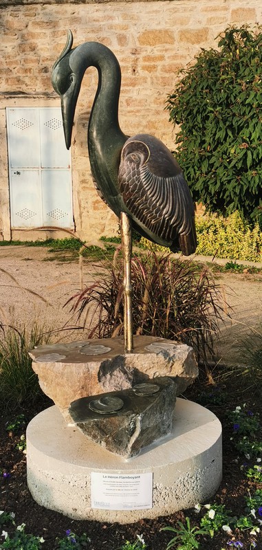 sculpture-figuratif-Le Héron Flamboyant